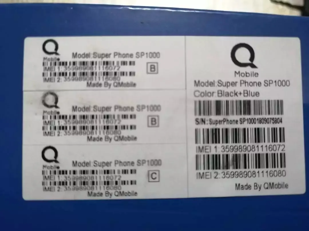 QMobile SP1000-PTA Approved 2 Sims 4000 MAH Battery - ad image 2